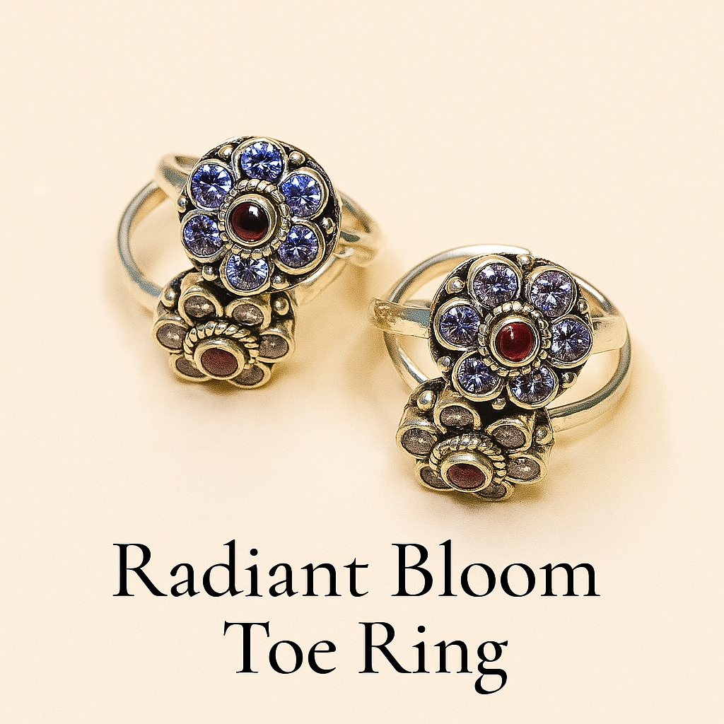 Radiant Bloom Toe Ring