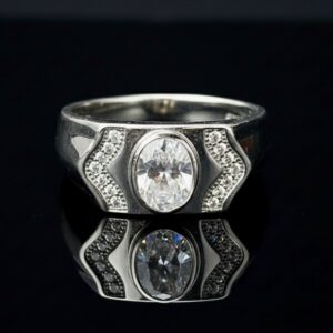 The Oval Sovereign Silver Ring